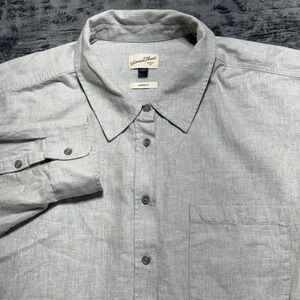 Universal Thread Button Down Shirt Mens 2X Gray